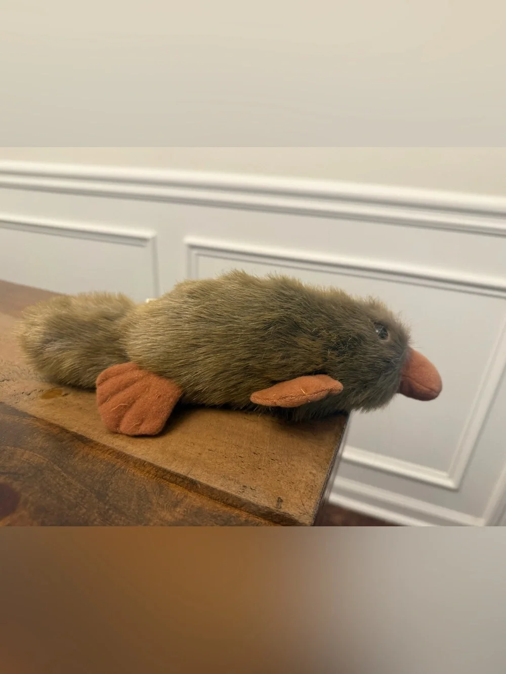 Korimco Gumleaf Collection Platypus Plush Stuffed Animal Toy Brown NWT New